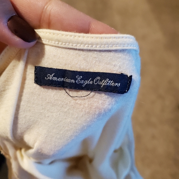 White American eagle tank top lace and ruffles L - Picture 3 of 5